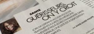 Un close-up d'un article de presse